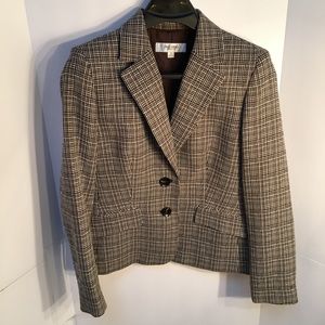 Tailored business suit coat blazer lined sz 10